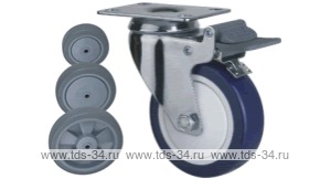 Колесо поворотное с площадкой Lema EG2-TPE-125-100-B7