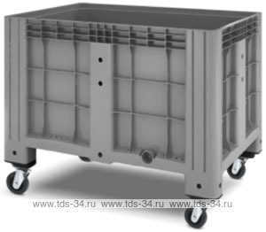 Сплошной цельнолитой полимерный контейнер iBox на колесах Россия 11.602F.91.РЕ.С13